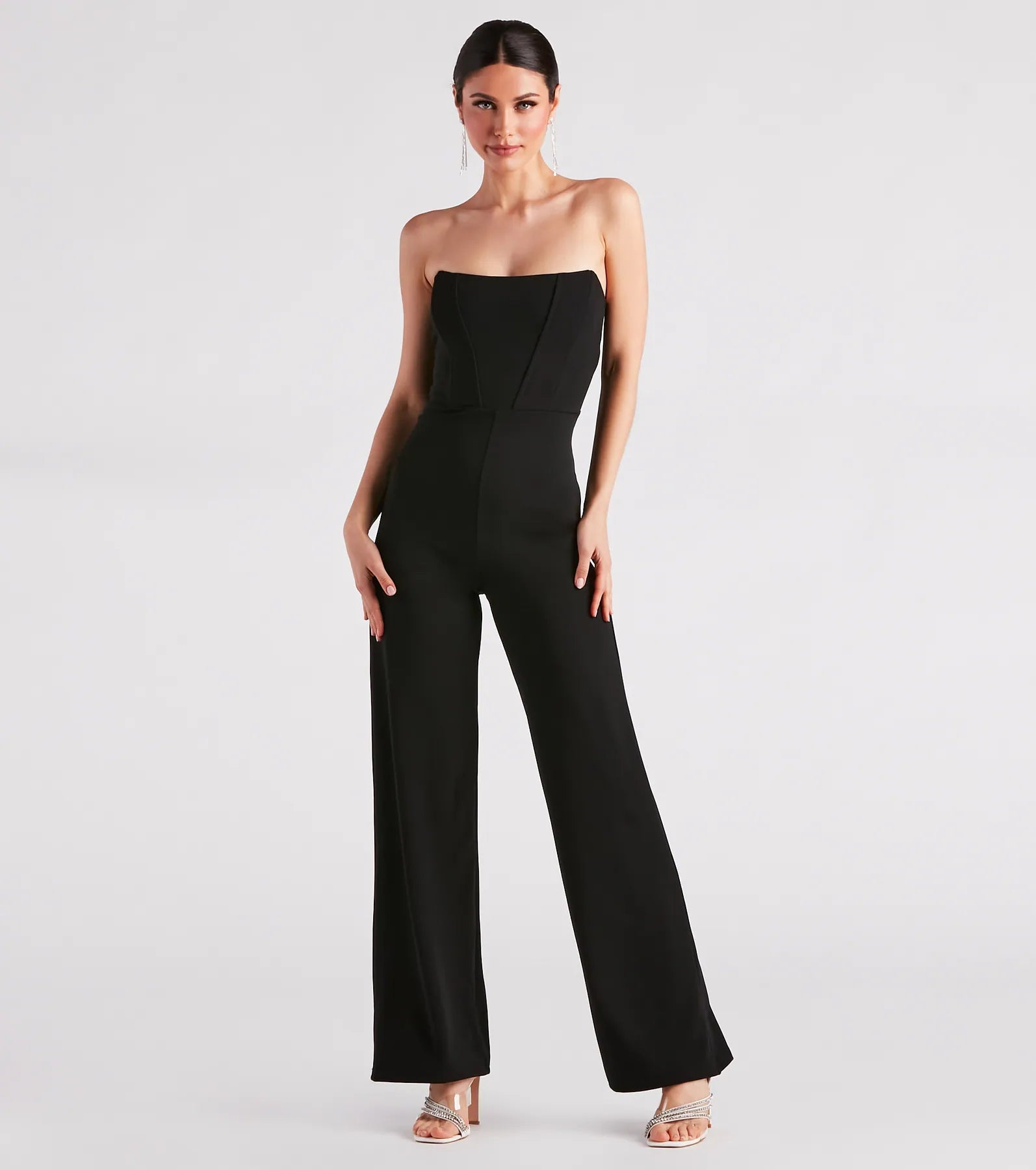 Fit To Perfection Strapless Corset Jumpsuit