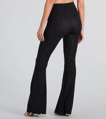 Dose Of Glitter High-Rise Flare Pants