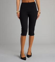 Forever On Trend High Rise Ponte Capri Pants