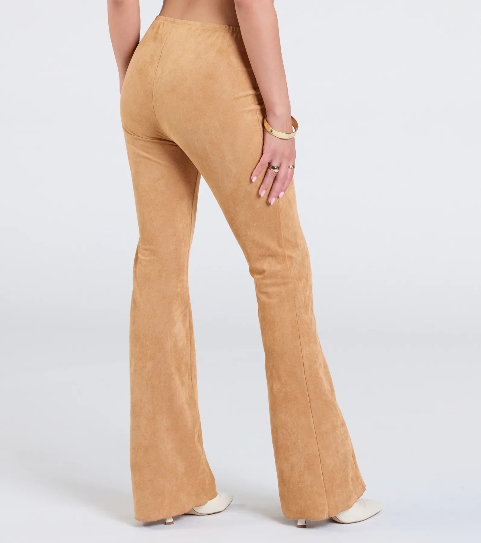 A Dose Of Attitude Lace-Up Flare Pants
