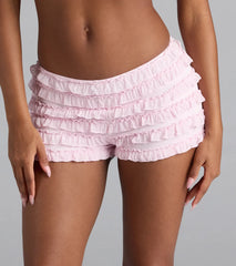 Summer Spice Low-Rise Ruffle Hot Shorts