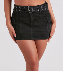Cute And Trendy Cargo Mini Skirt