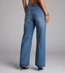 Stud Game Strong Mid-Rise Denim Jeans