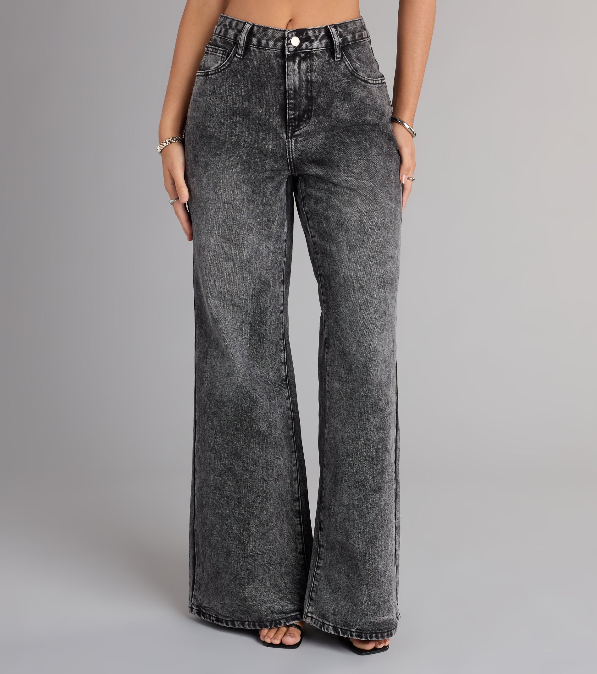 Bold Vibes Wide Leg Denim Jeans