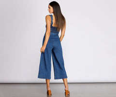 Denim Dream Culotte Jumpsuit