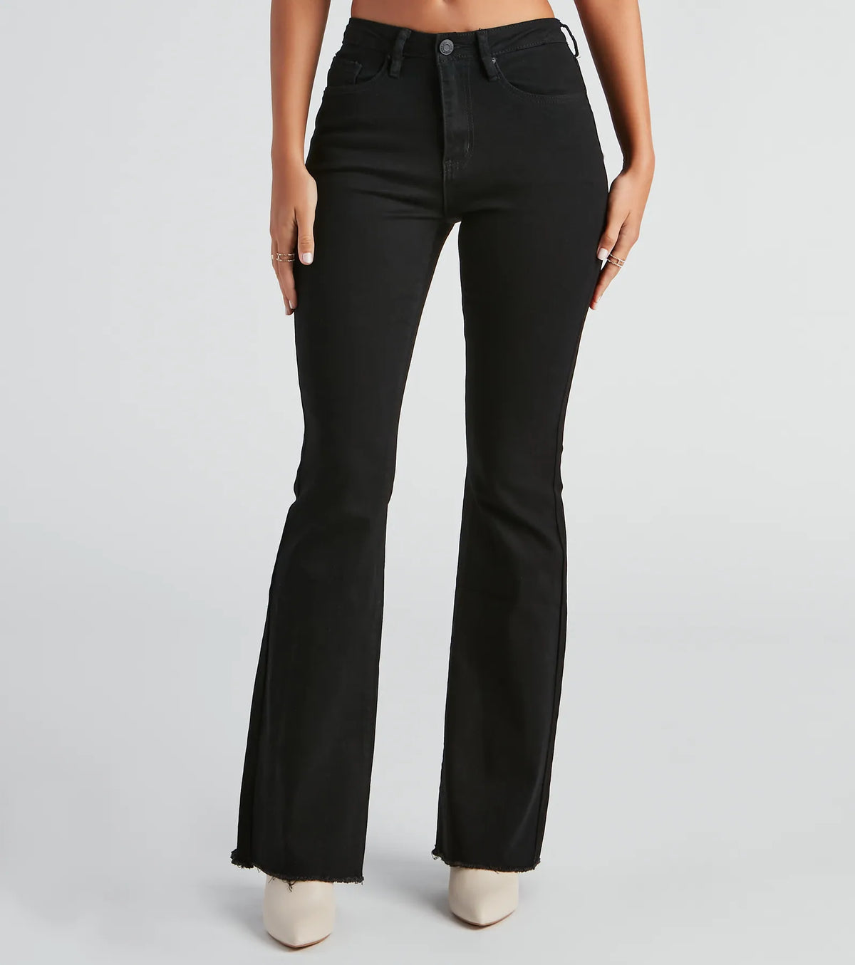 Love This Mid-Rise Flare Denim Jeans