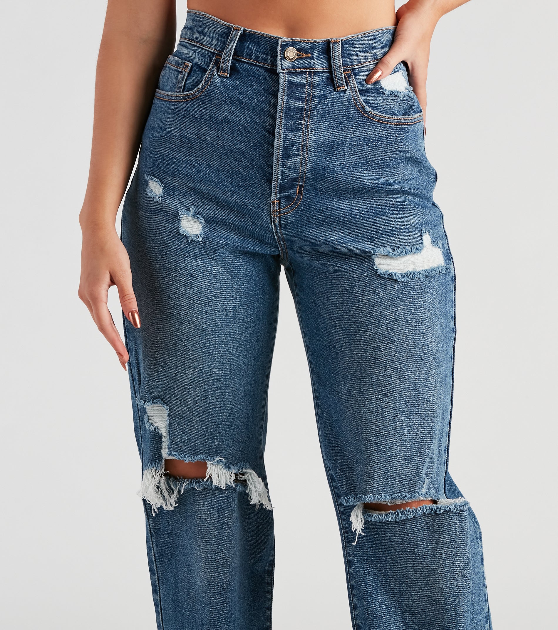 Jay High-Rise Wide Leg Jeans By Windsor Denim