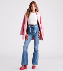 Pep Me Up Paperbag Flare Denim Jeans