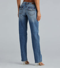 90s Style Low-Rise Relaxed Fit Jeans