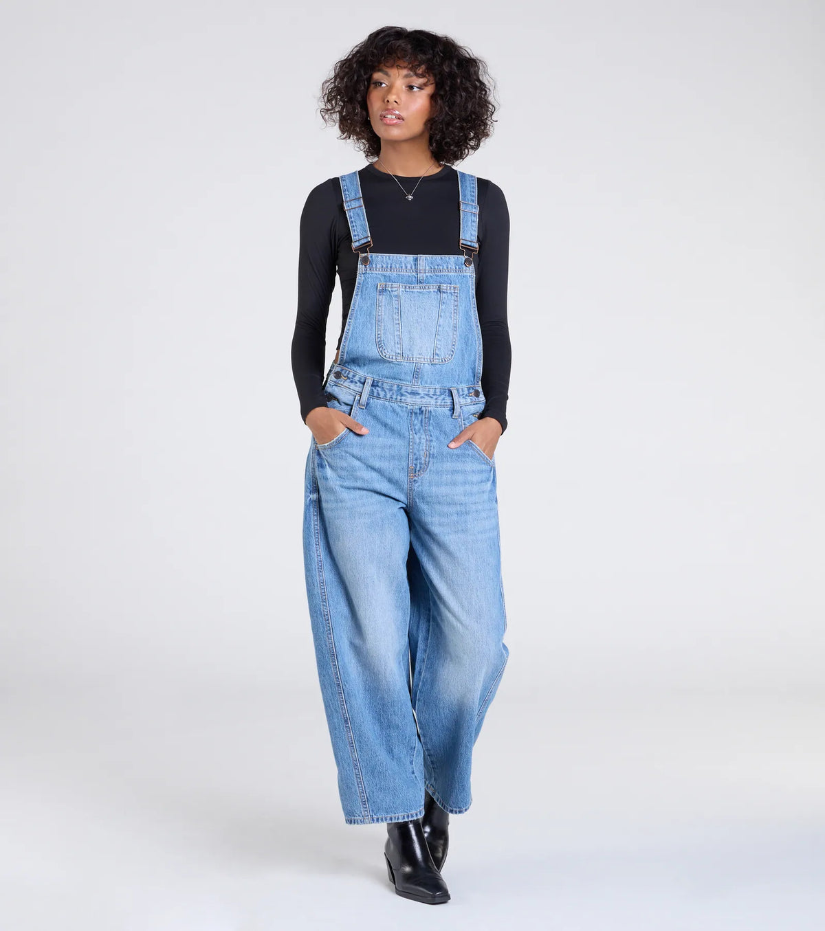 Casual Aesthetic Baggy Denim Overalls