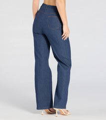 Fresh Perfection High-Rise Wide-Leg Denim Pants