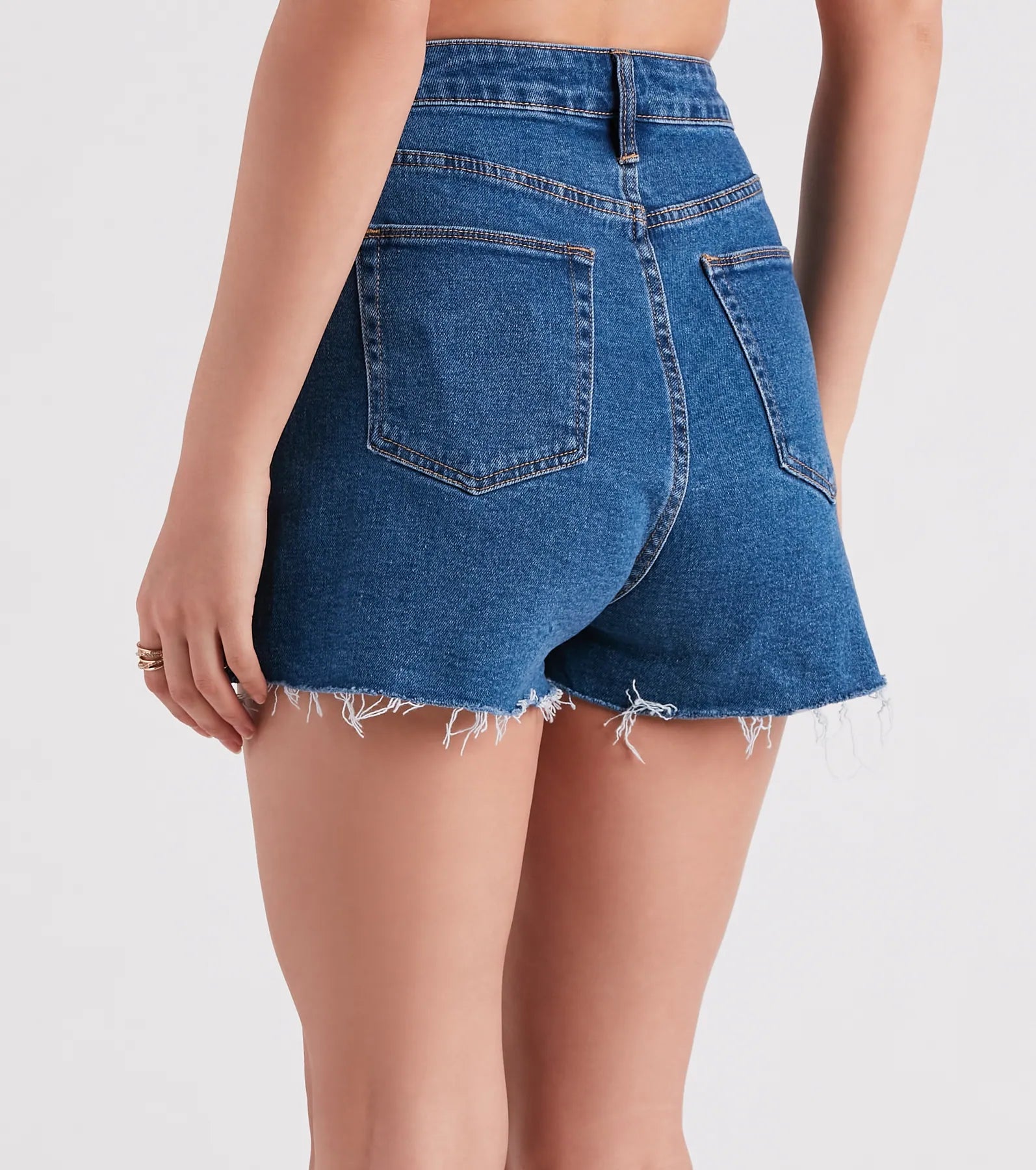 Cali High-Rise Cross Waist Shorts By Windsor Denim