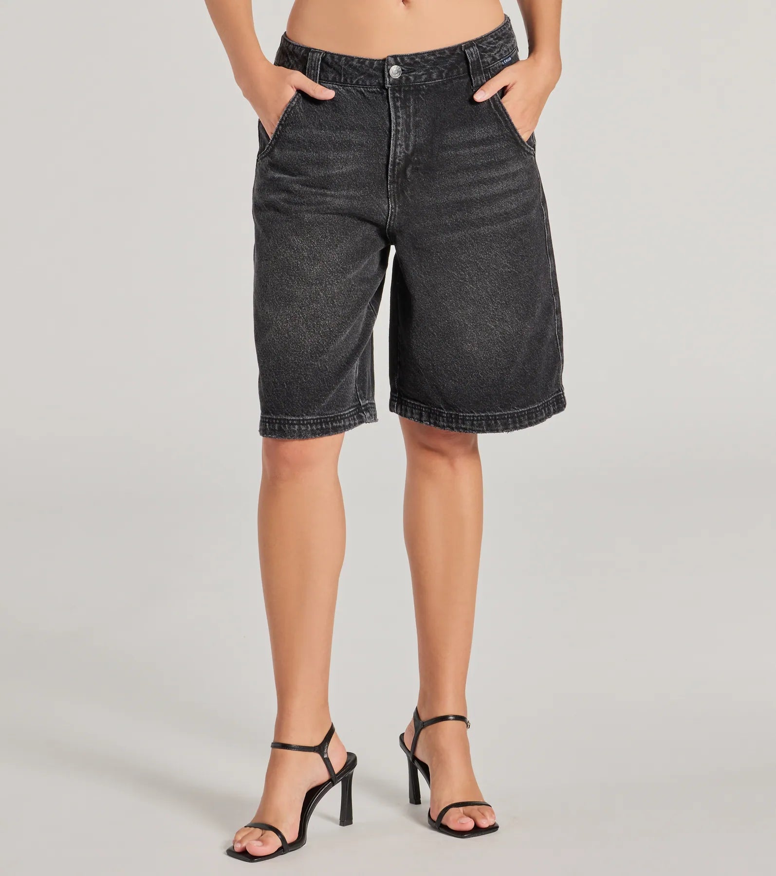 Born To Be Trendy Mid-Rise Denim Jorts