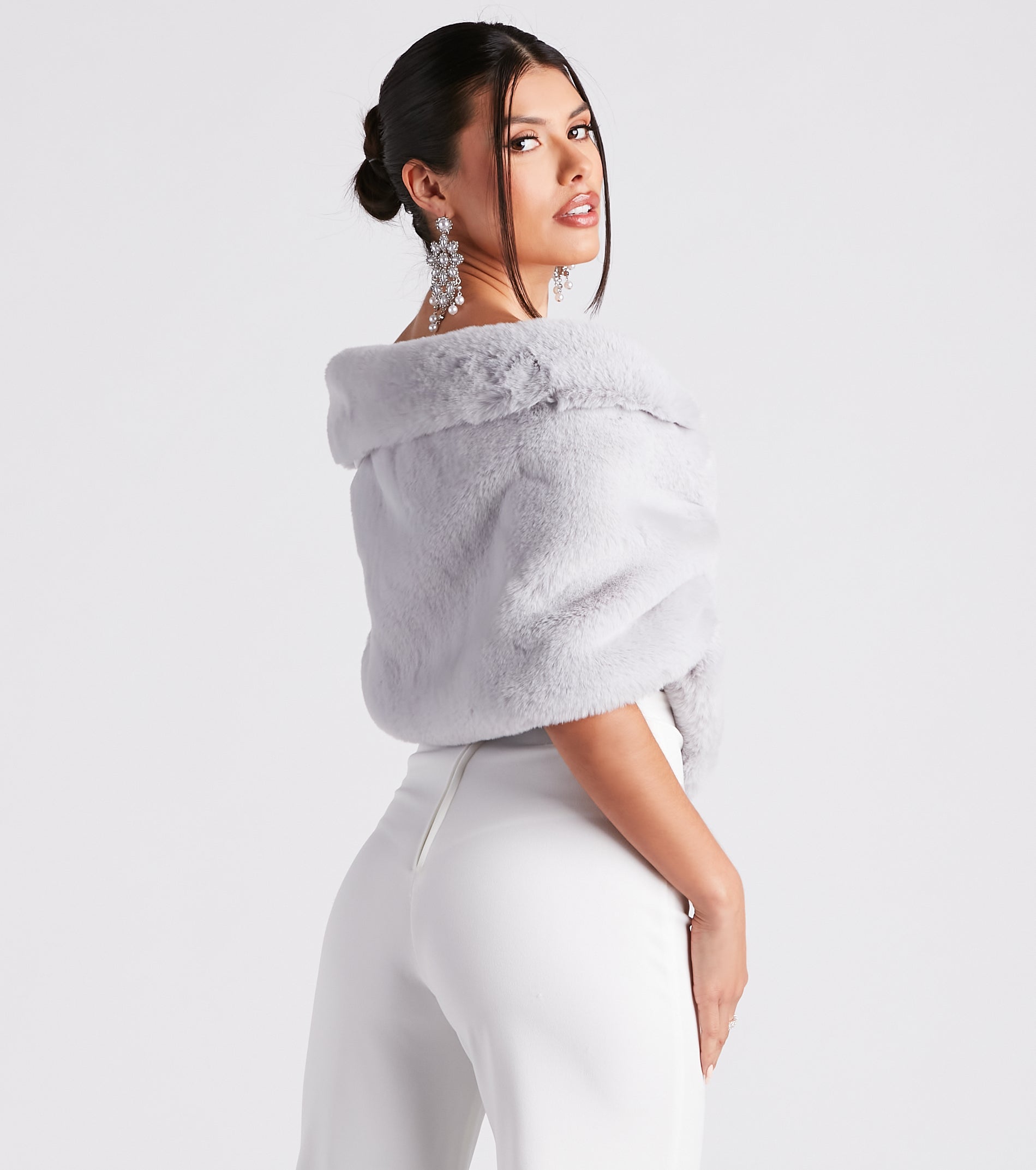 So Luxe Faux Fur Shawl Wrap