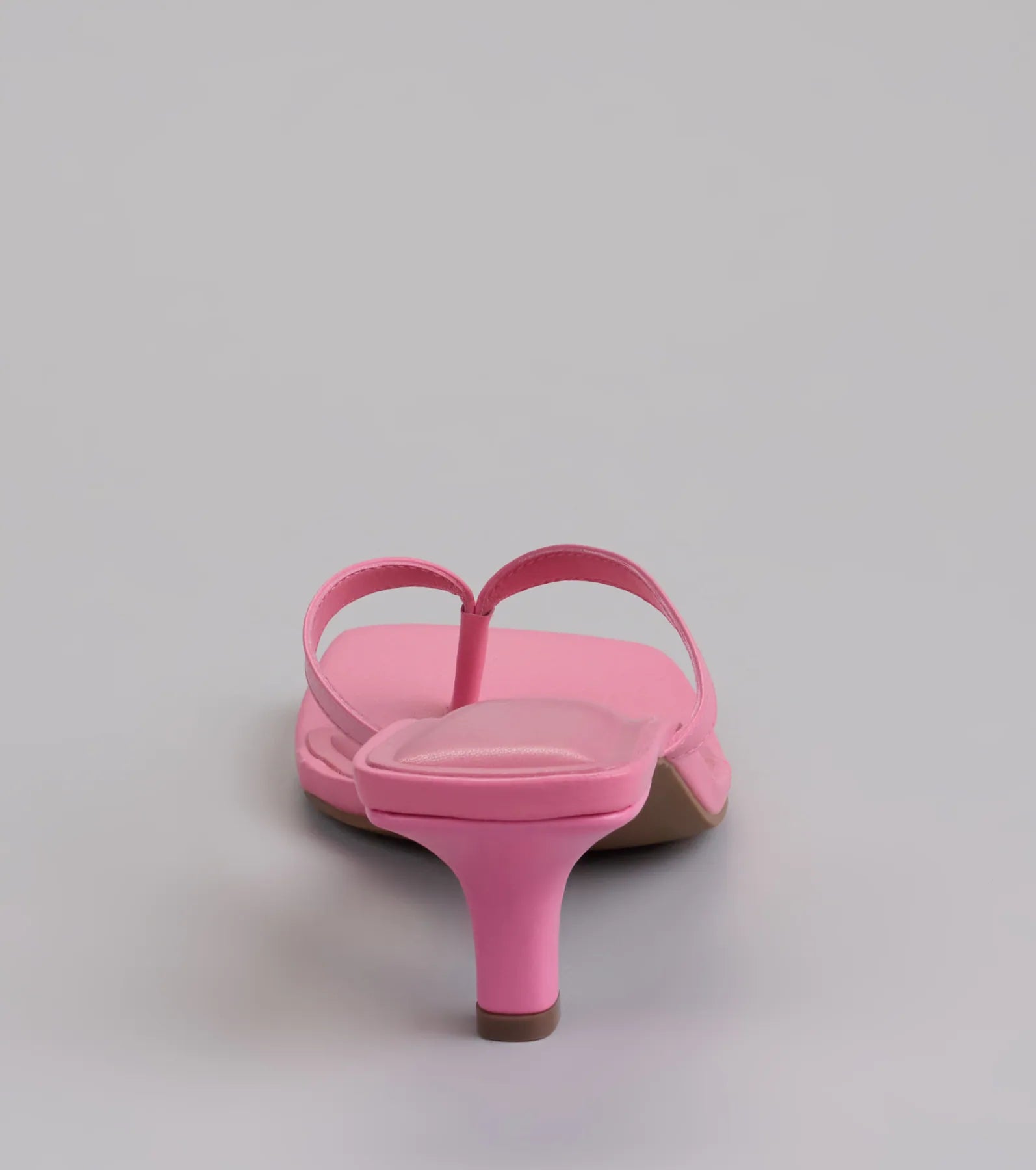 Feeling Chic Thong Square Toe Heels