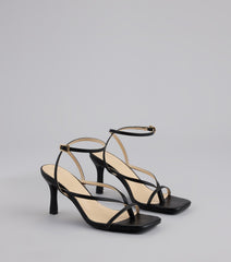 Strut Factor Thong Strappy Stiletto Heels