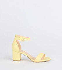 Chic Steps Low Block Heels