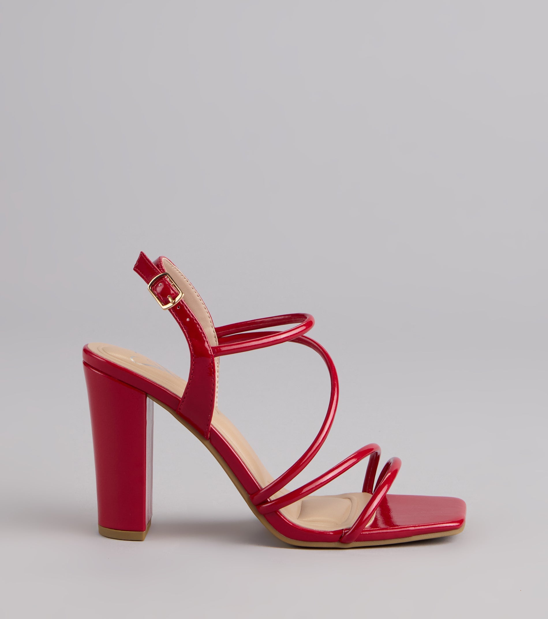 Serving Drama Strappy Block Heels