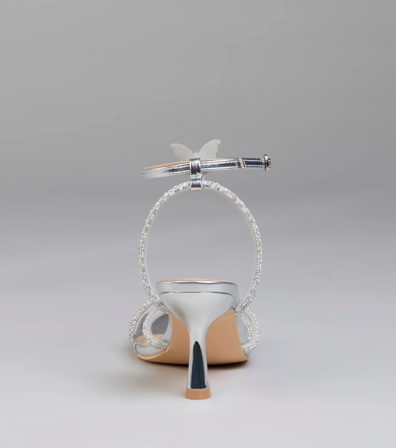 Fab Icon Butterfly Rhinestone Stiletto Heels