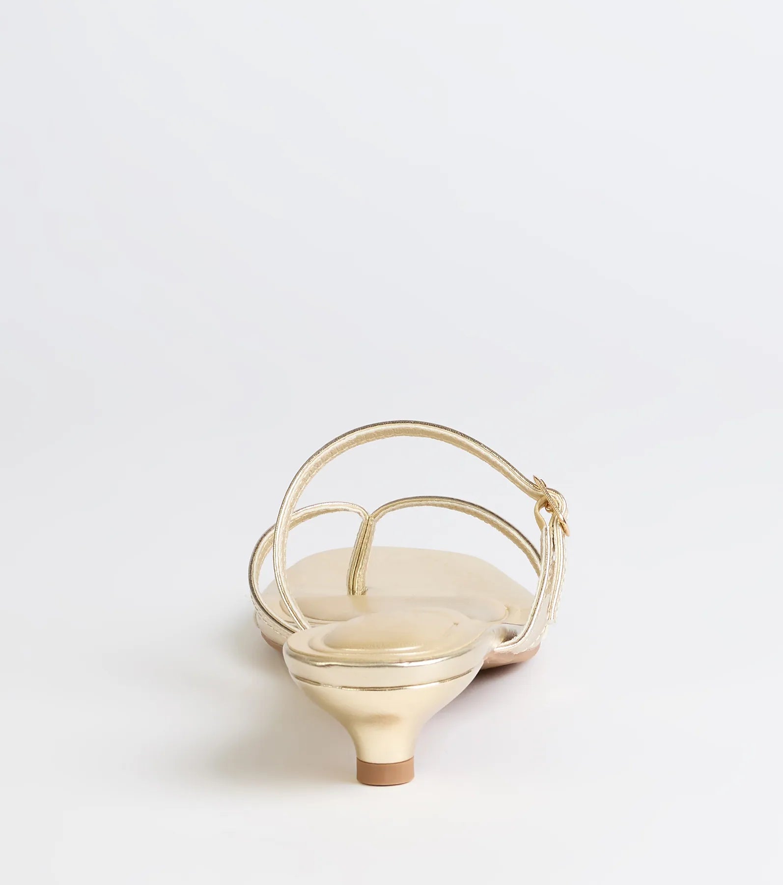 Chic Trend Thong Strap Kitten Heel Mules