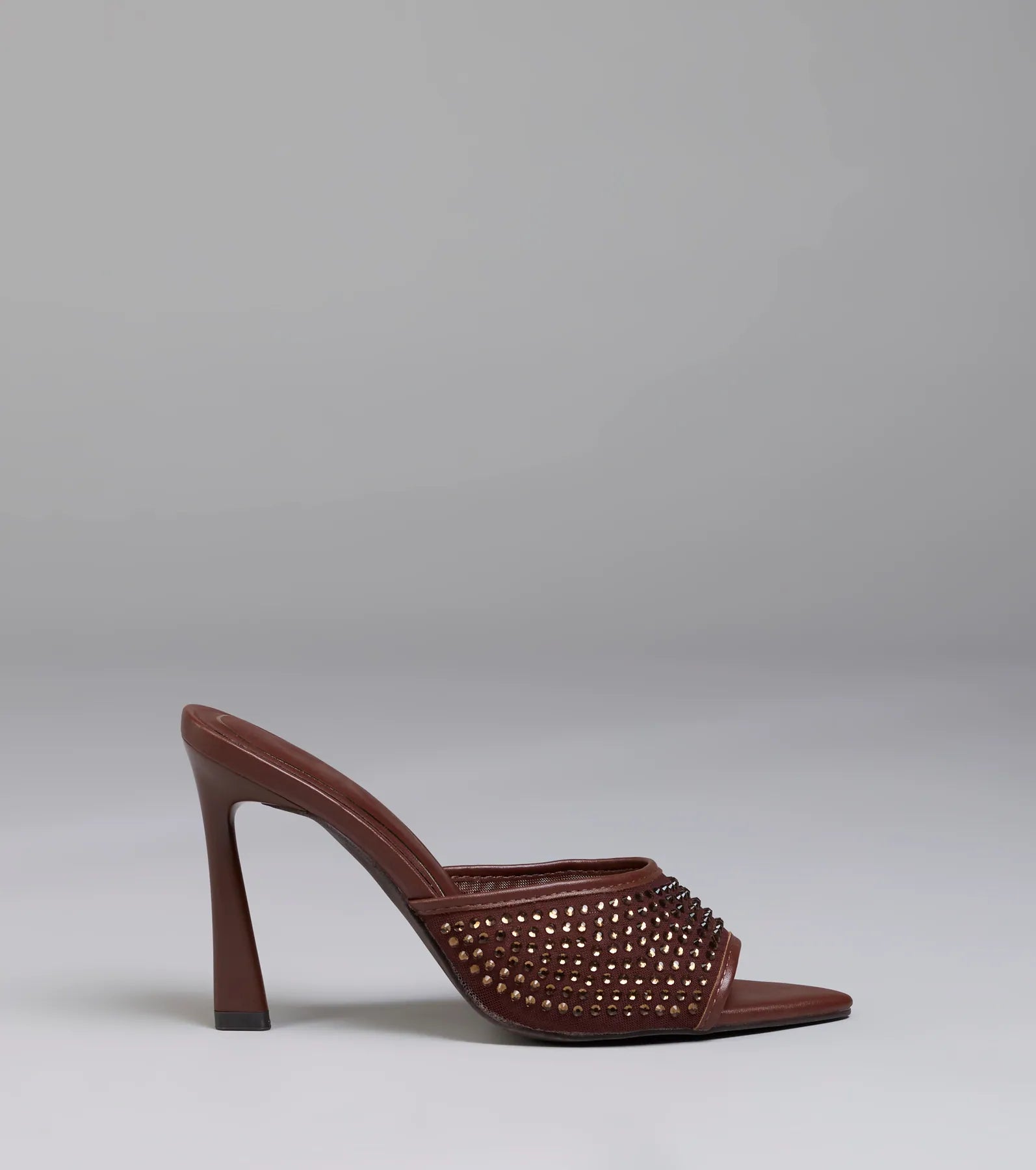 Night Glam Rhinestone Mesh Stiletto Heels