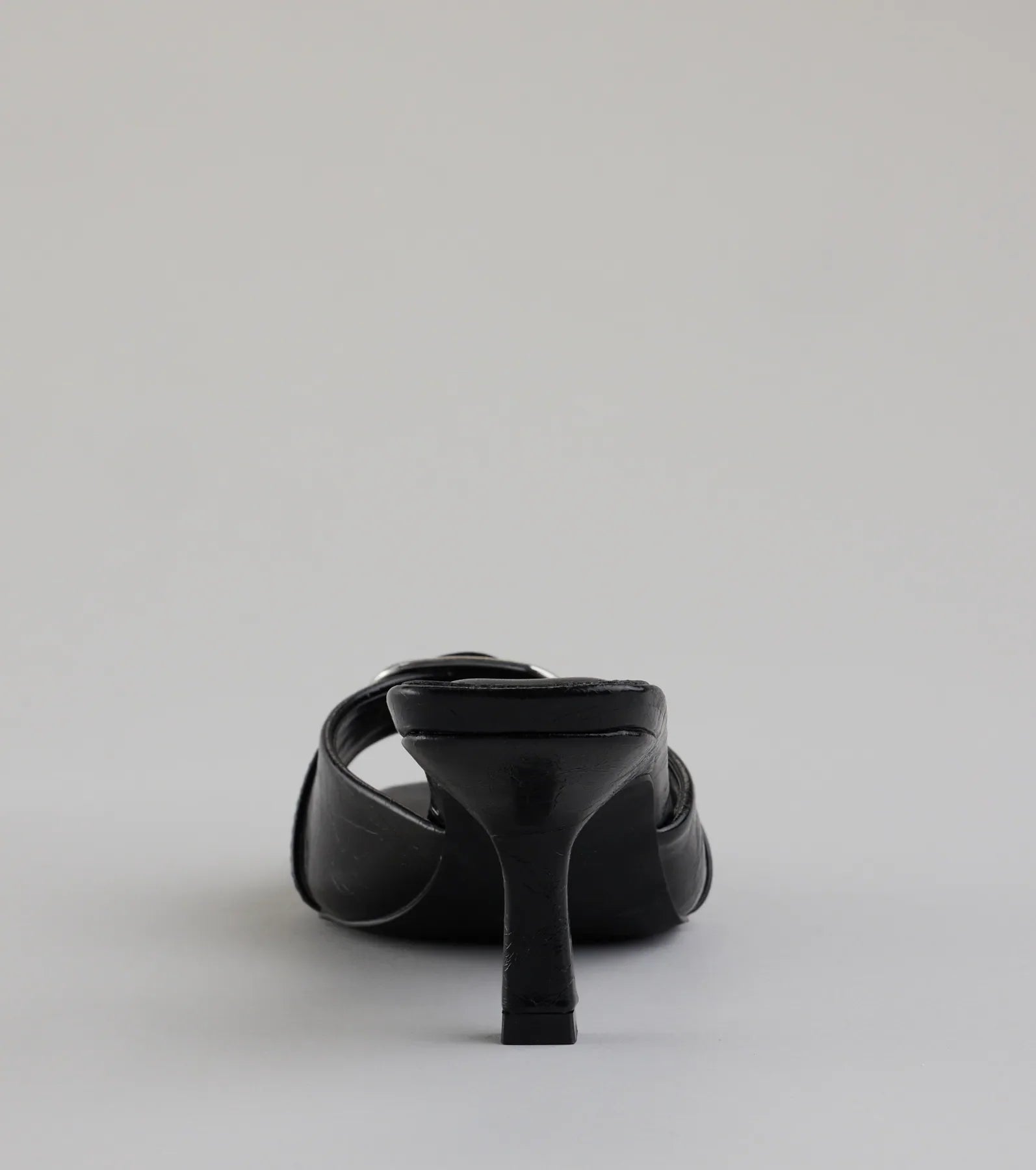 Brunch To Cocktails Buckle Stiletto Mules