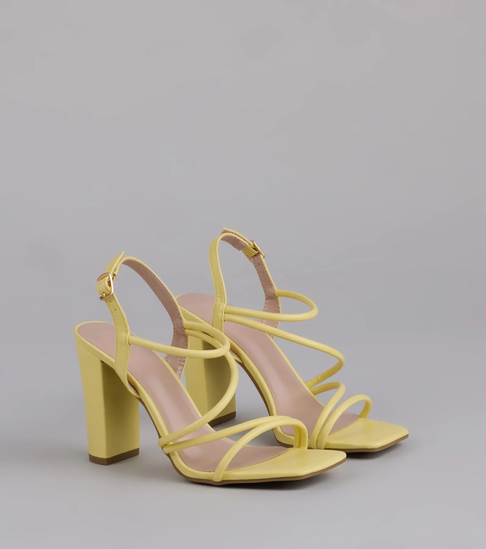 Flirt Mode Activated Strappy Block Heels
