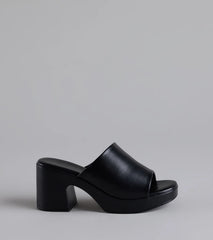 90s Icon Platform Block Heel Mules