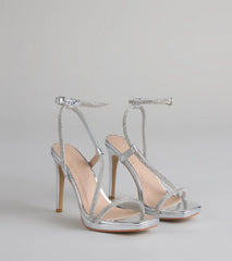 Shine Game Rhinestone Platform Stilettos
