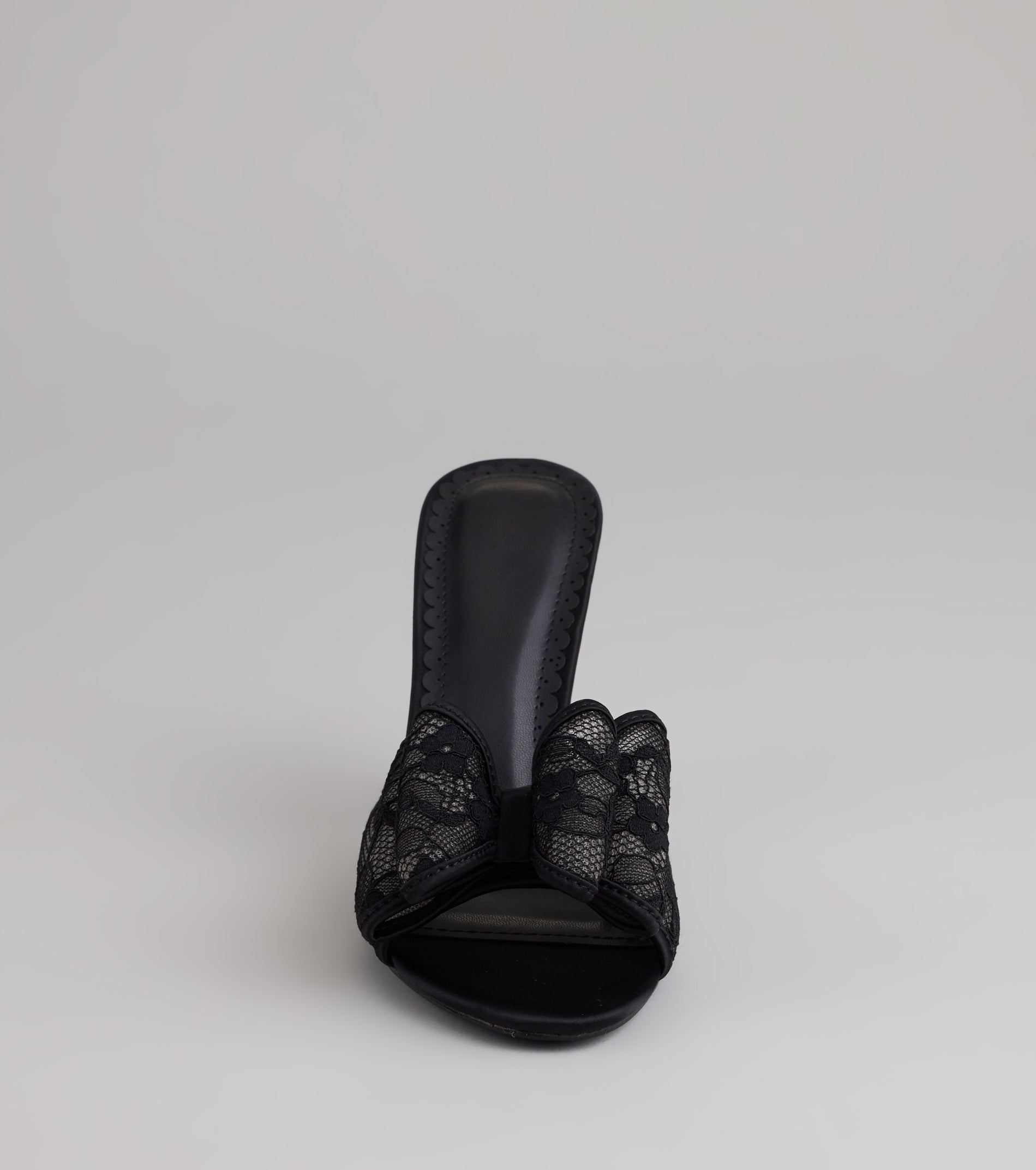 Flirt Alert Lace Bow Stilettos