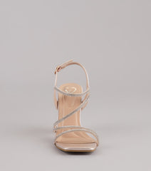 Star of the Night Glitter Rhinestone Block Heels