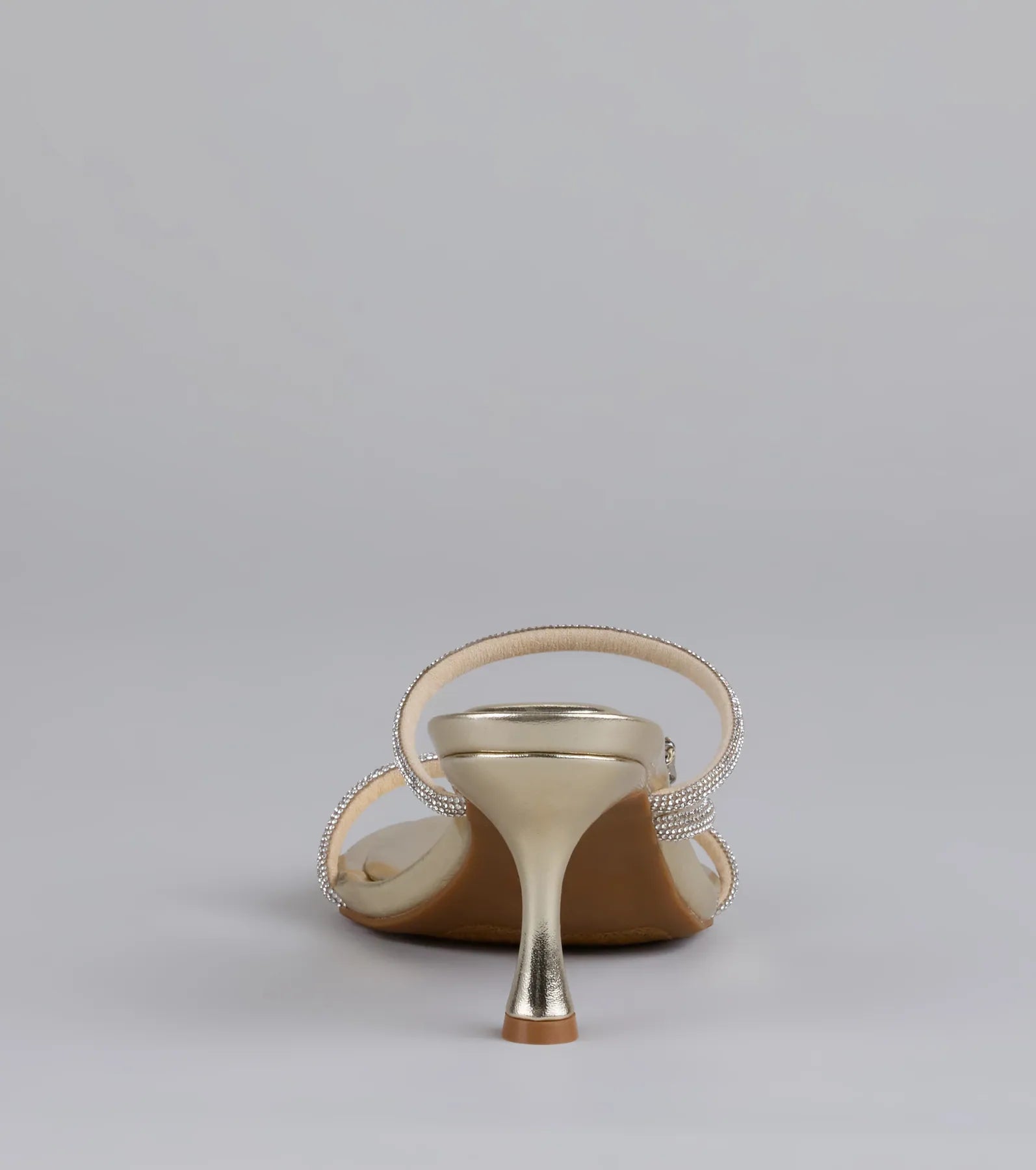 Butterfly Kisses Rhinestone Metallic Heels