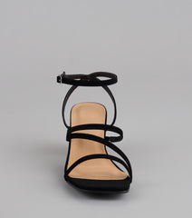 Steppin' Out Strappy Wide Fit Block Heels