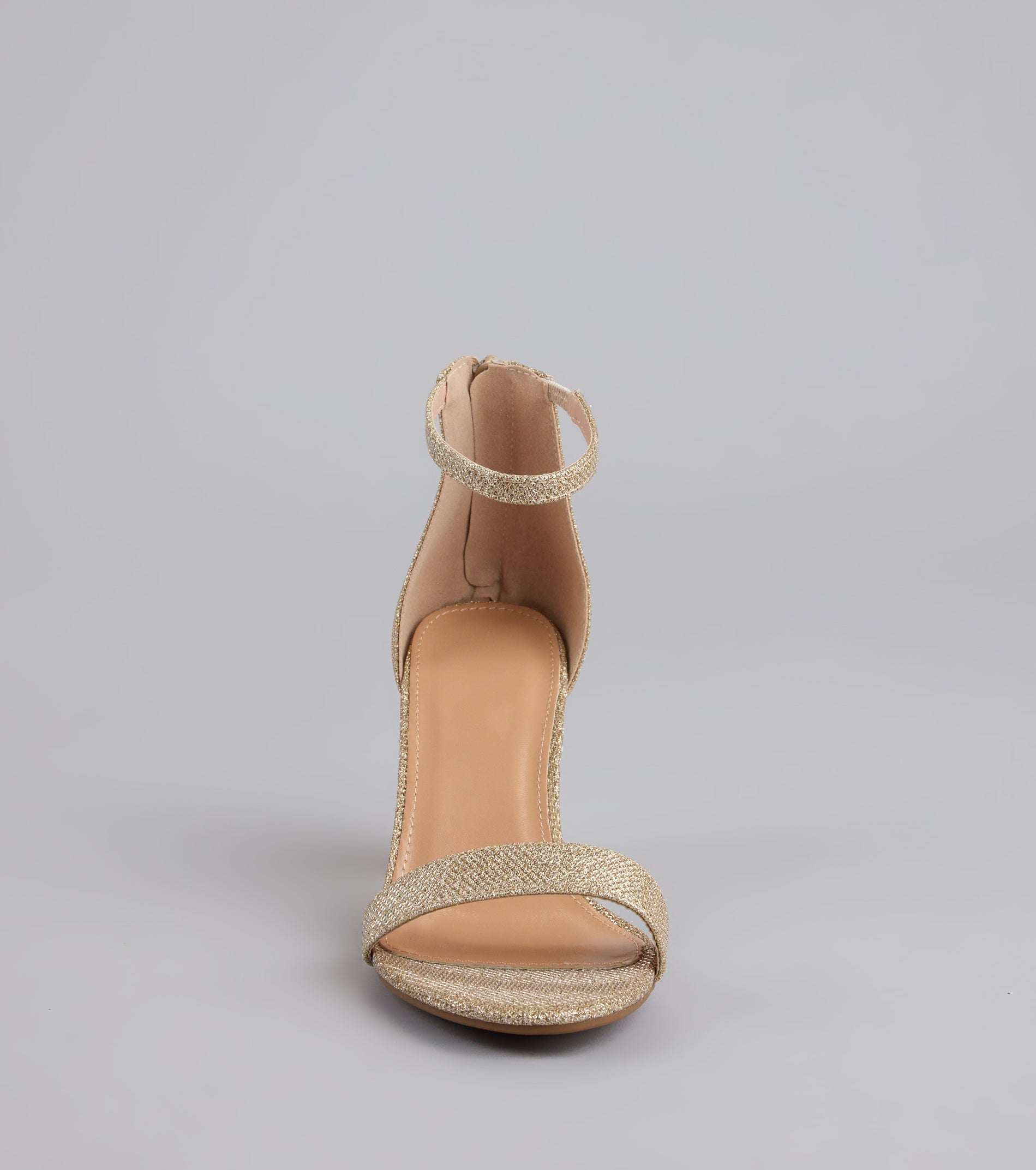 Cue The Compliments Glitter Block Heels