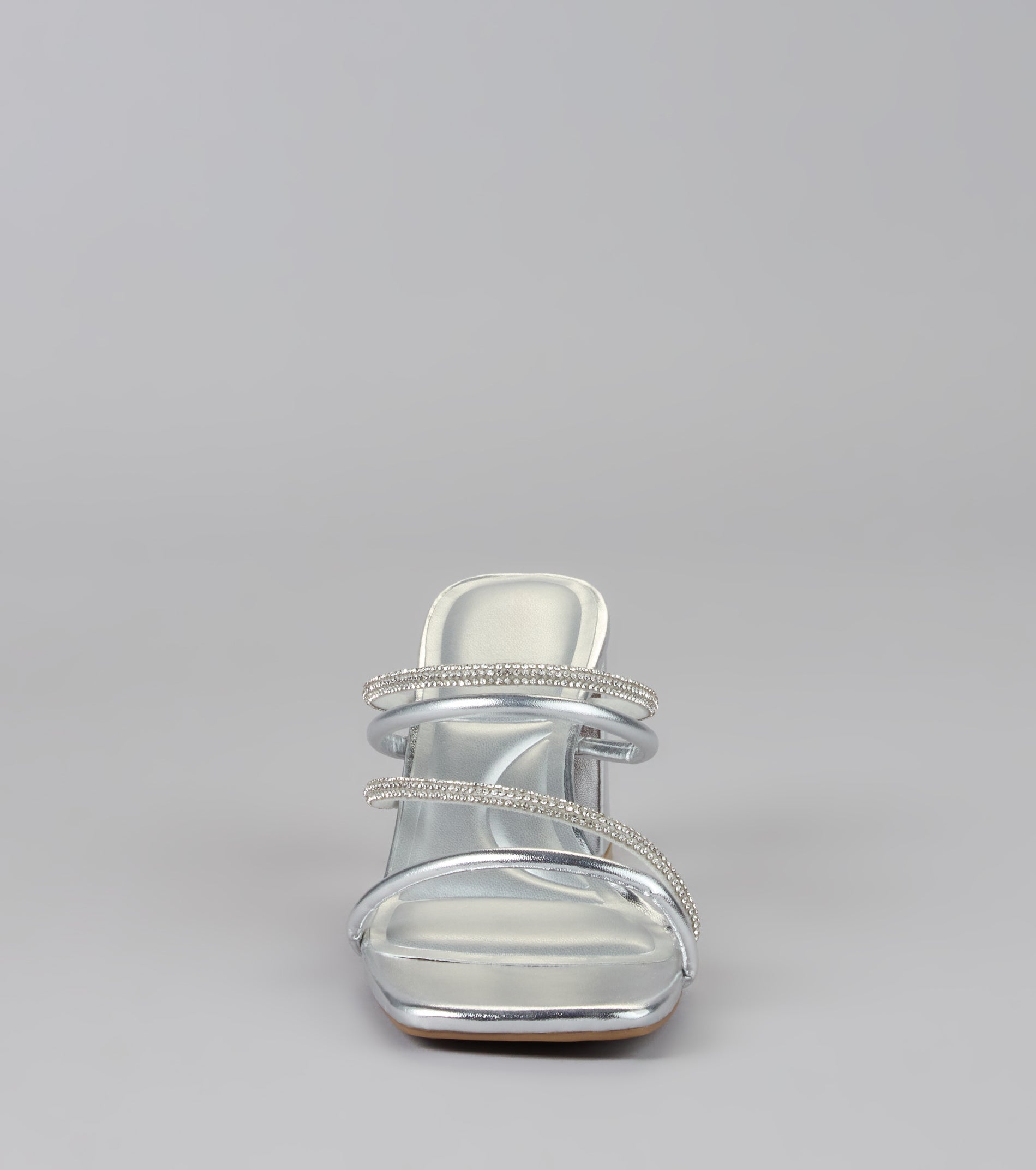 Strut In Style Rhinestone Block Heels