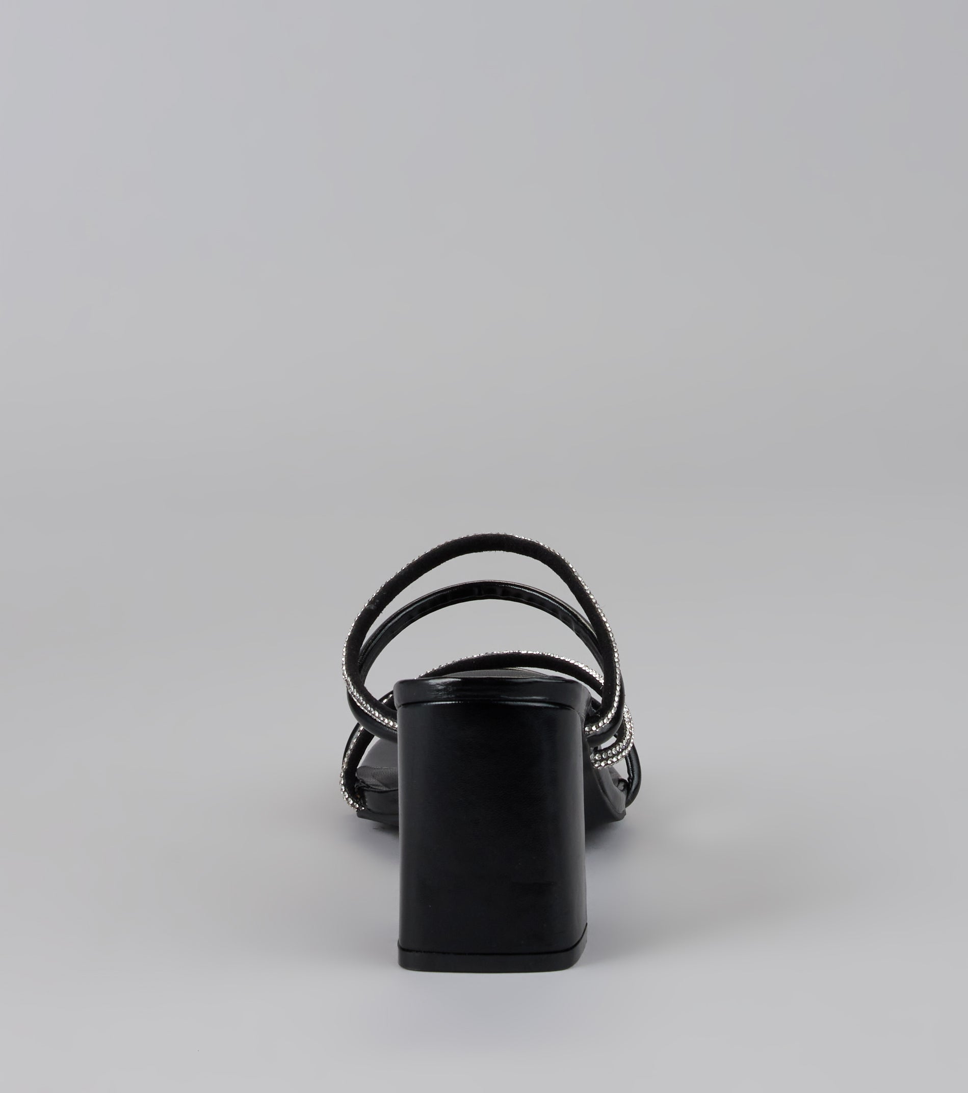 Strut In Style Rhinestone Block Heels