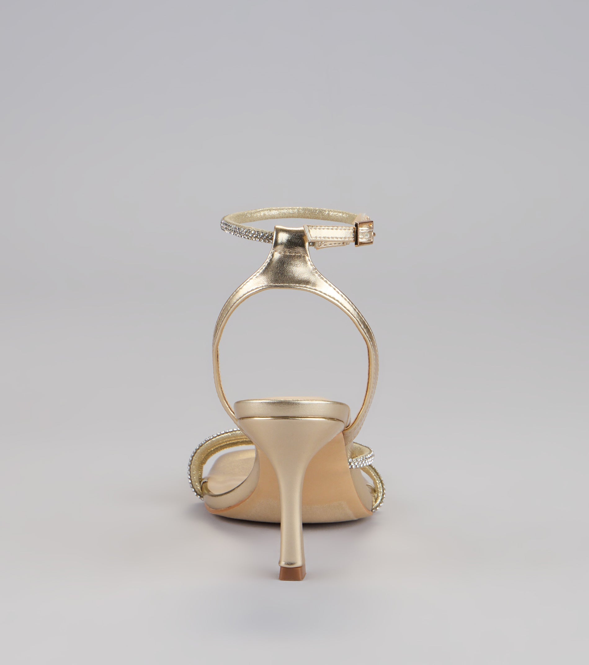 So Icy Rhinestone Kitten Stiletto Heels