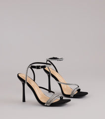 Strut With Glamour Rhinestone Stiletto Heels