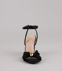 Chic Streak Faux Suede Block Heels