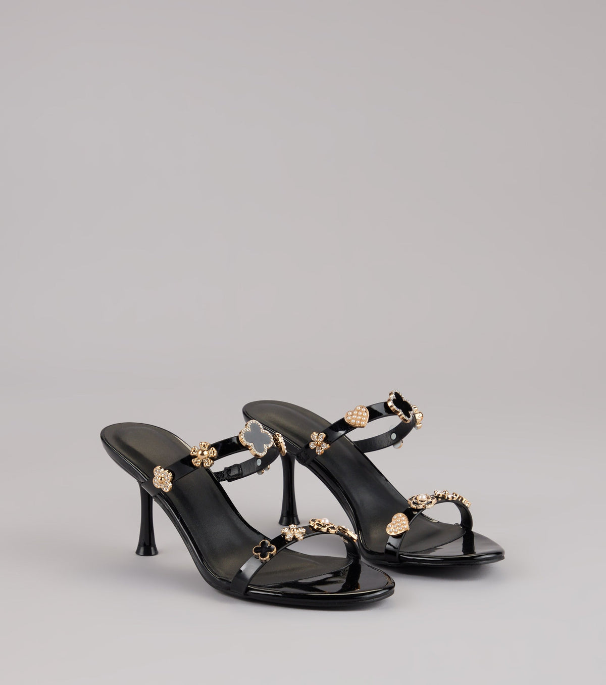 Out All Night Charm Strap Stiletto Heels