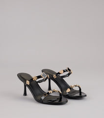 Out All Night Charm Strap Stiletto Heels