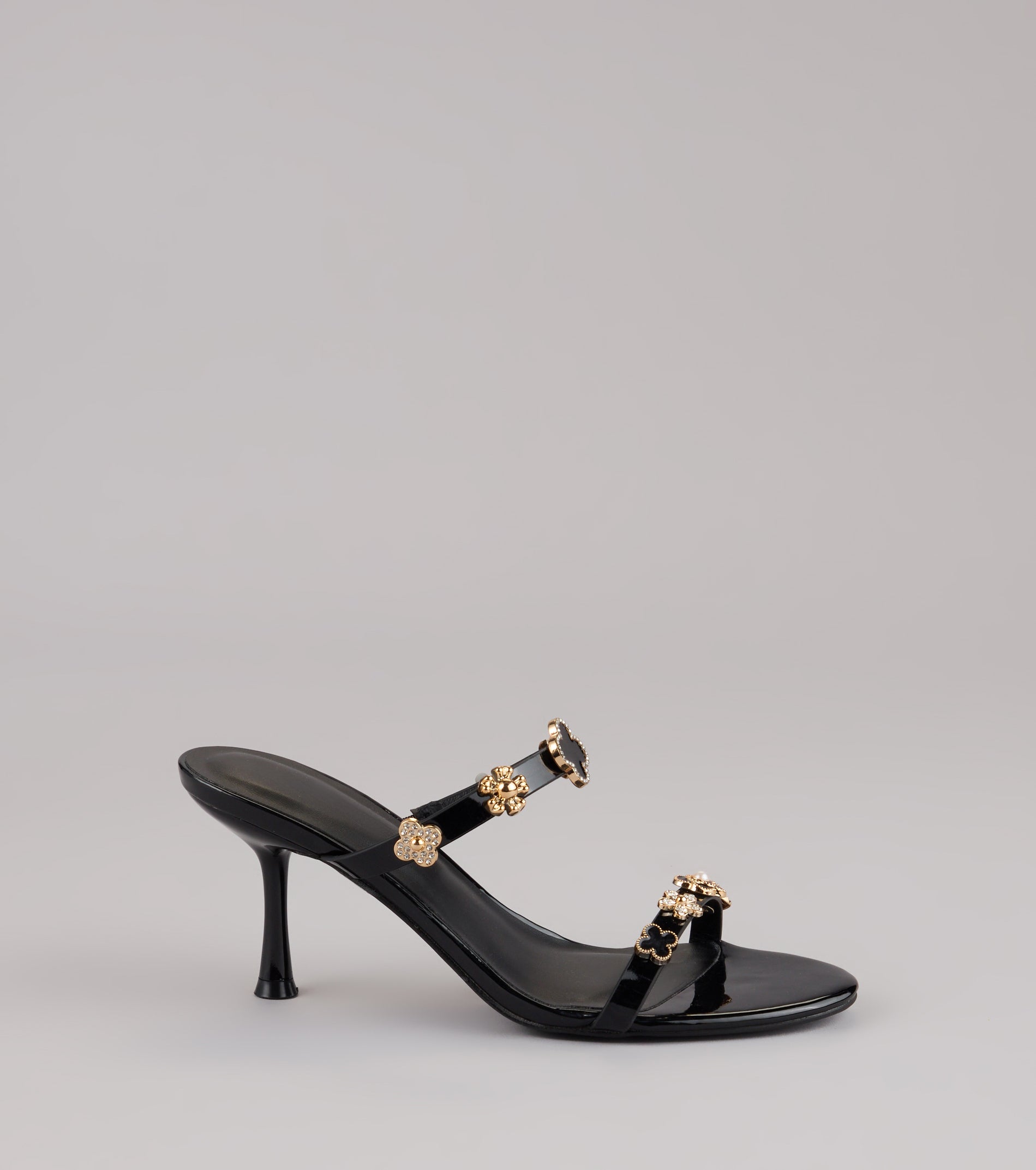 Out All Night Charm Strap Stiletto Heels