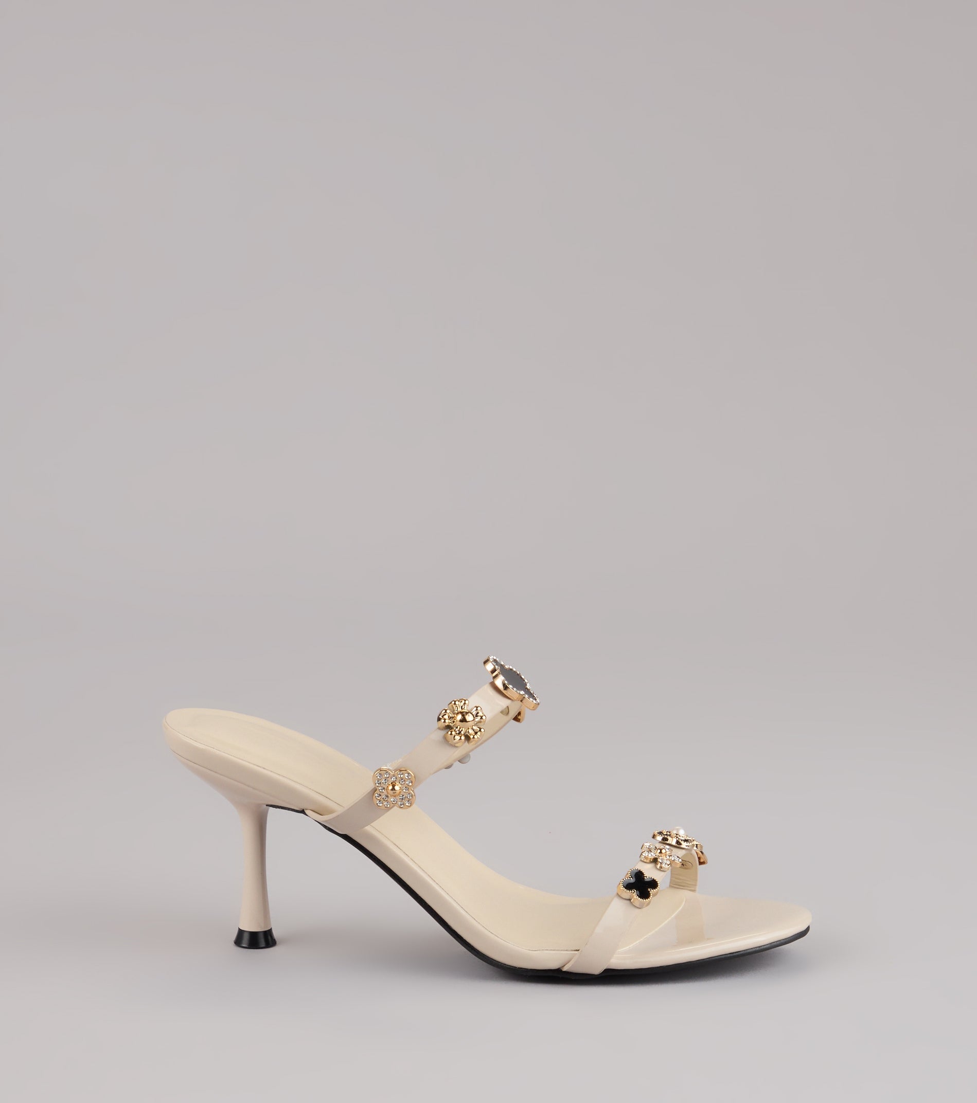 Out All Night Charm Strap Stiletto Heels