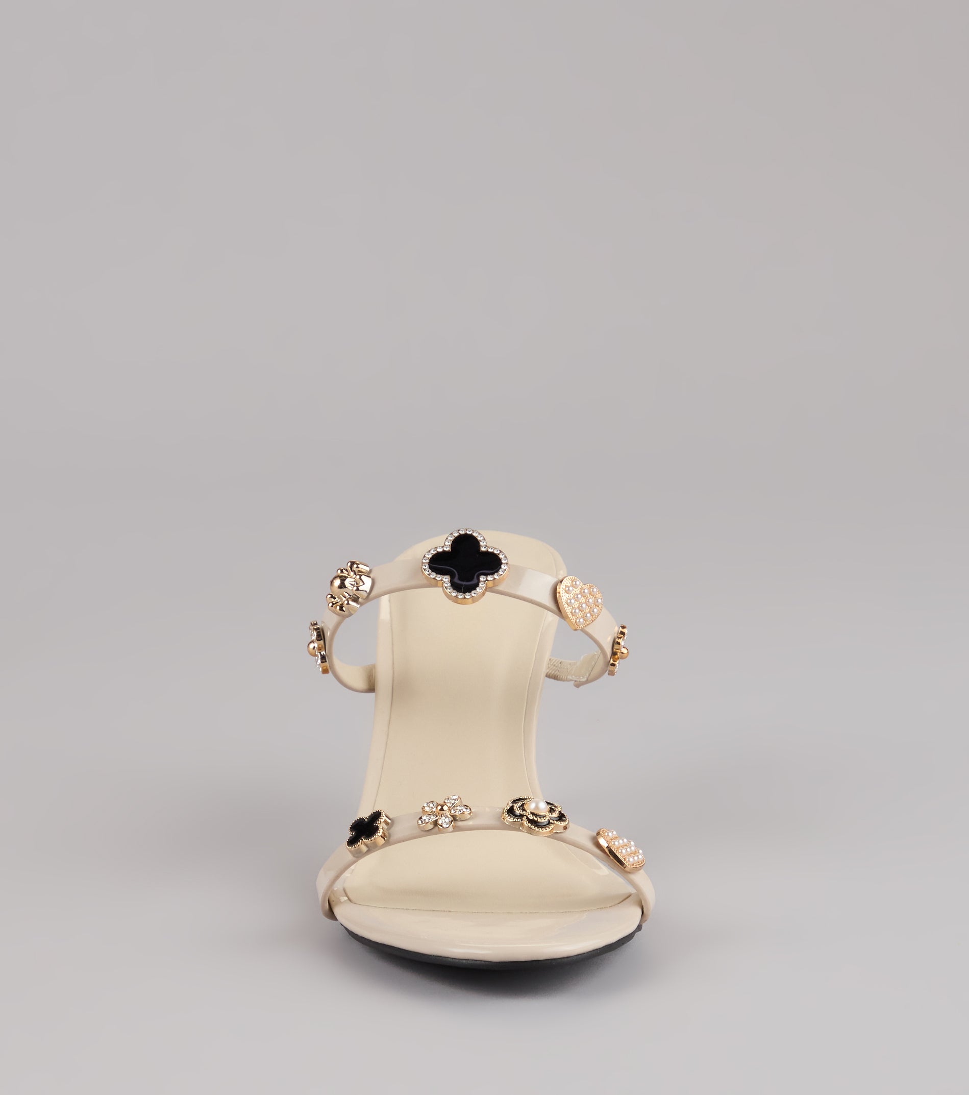 Out All Night Charm Strap Stiletto Heels