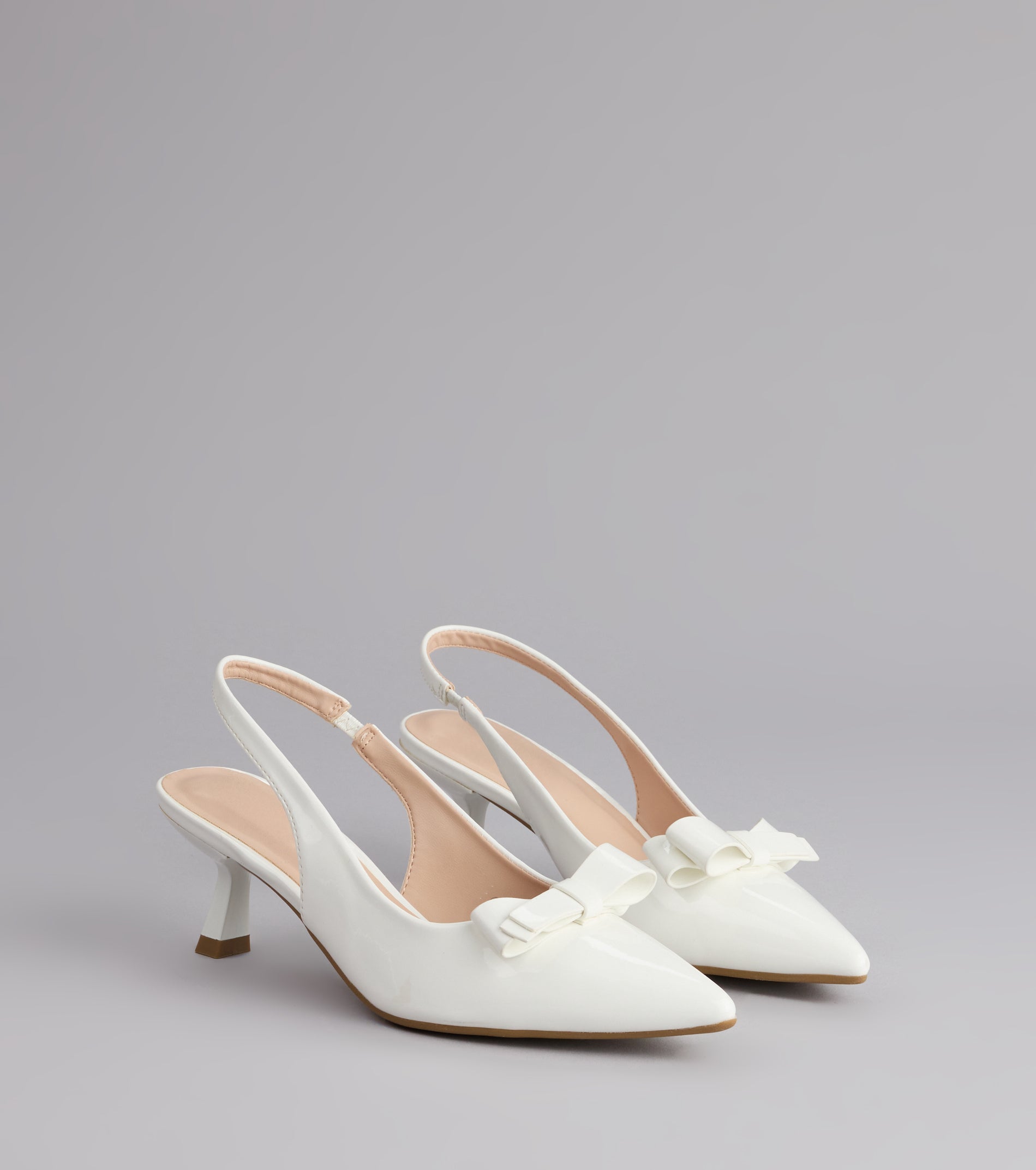 Sweet Detail Patent Slingback Heels