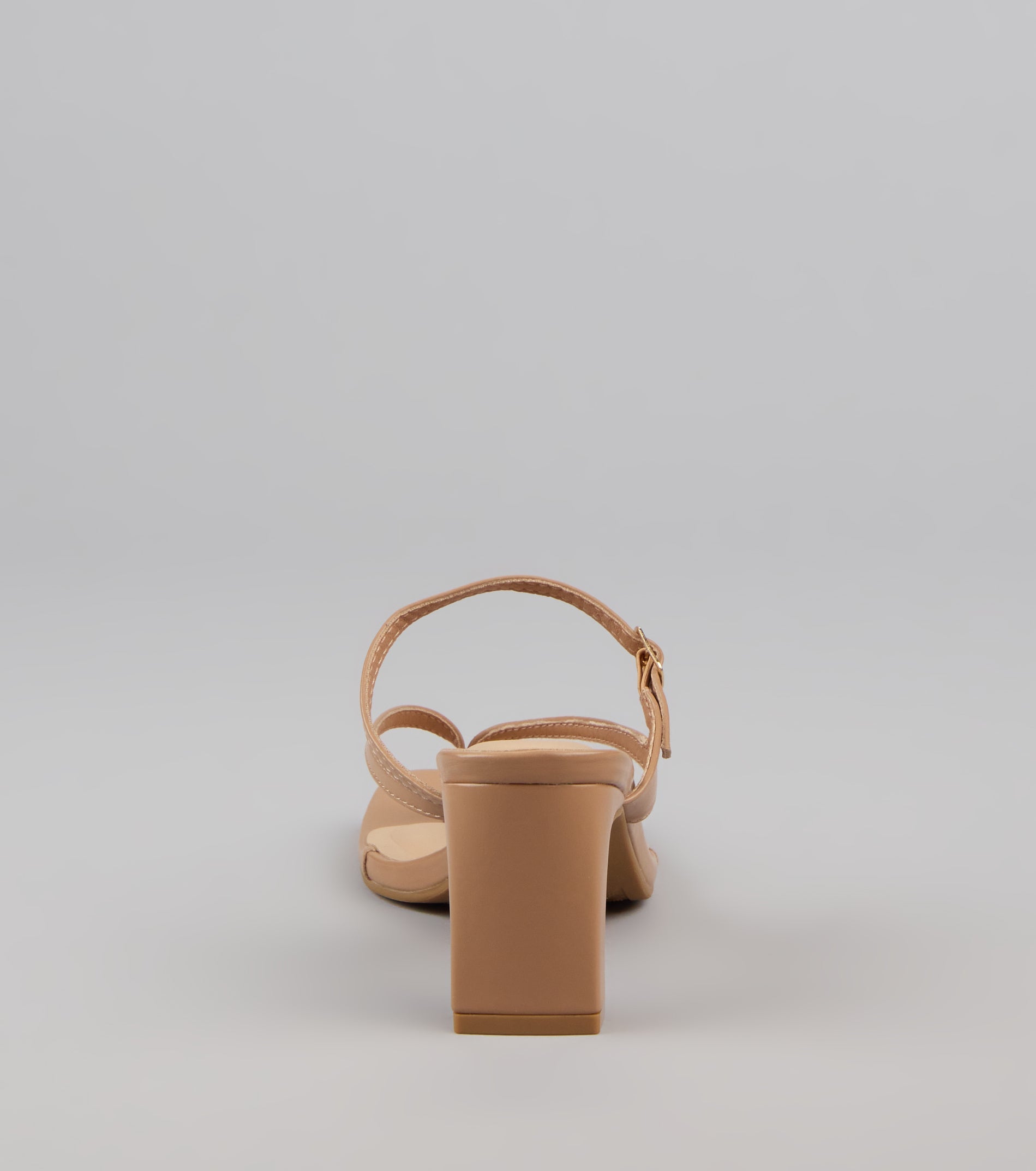 Strap In Thong Buckle Mules