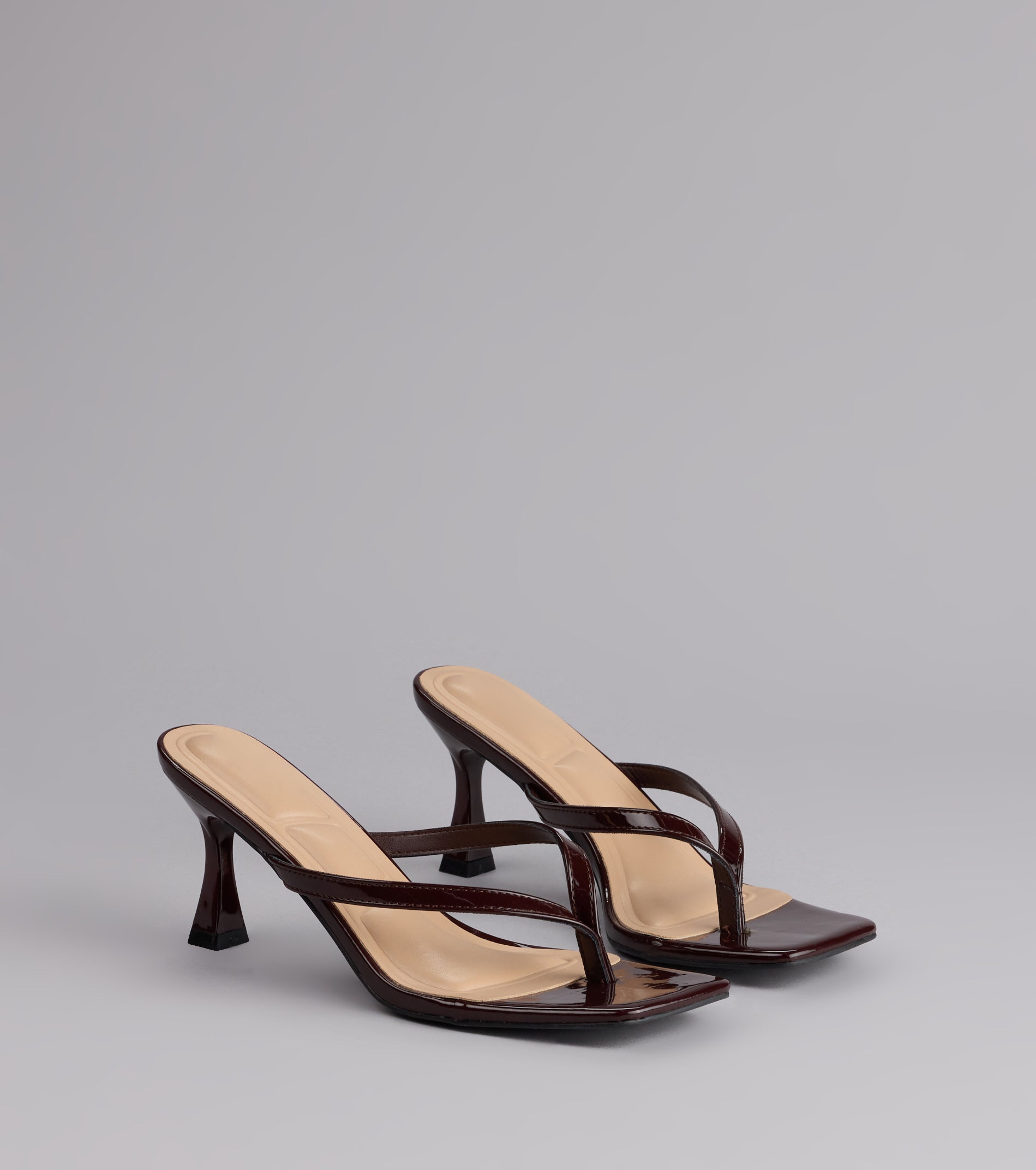 Strut And Stun Thong Mules