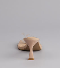 Strut And Stun Thong Mules