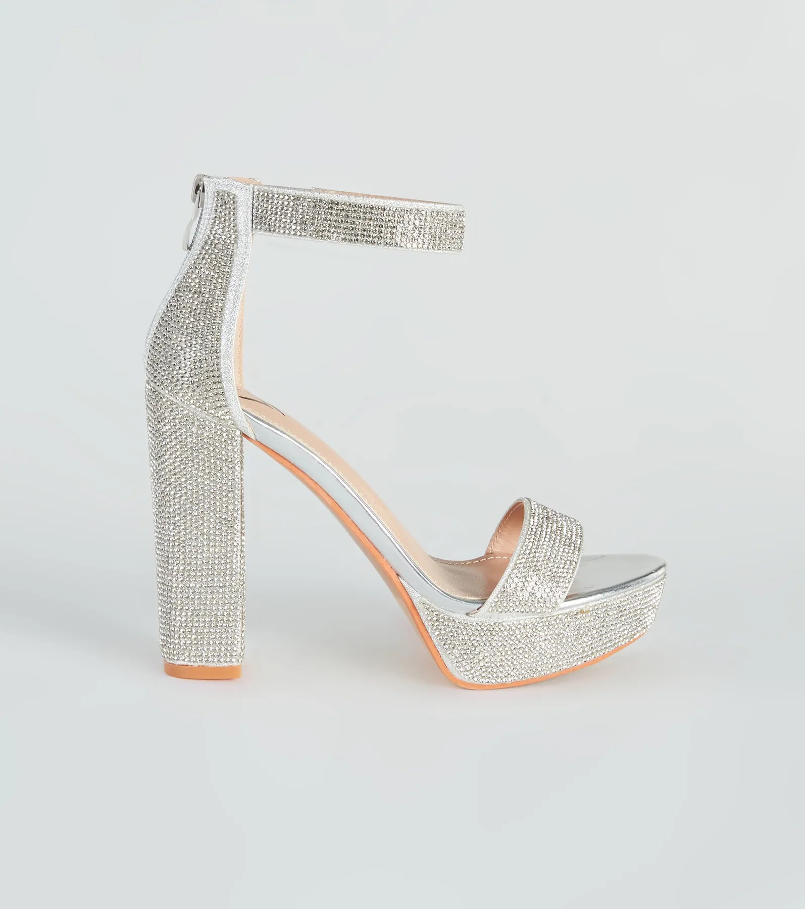 Stroke Of Midnight Rhinestone Heels
