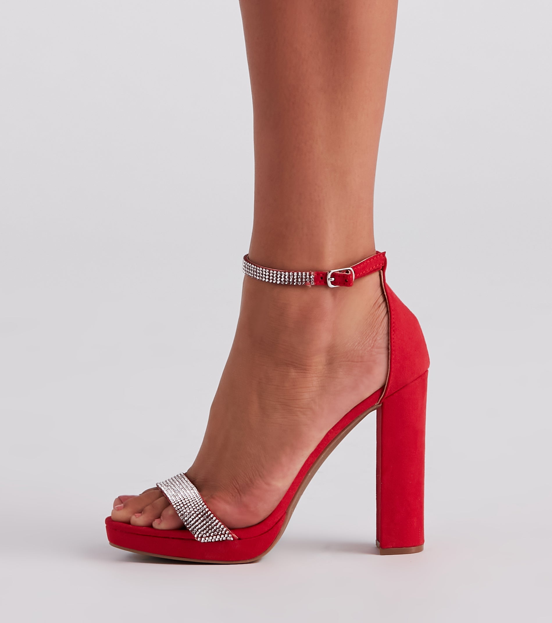 Diva-Worthy Rhinestone Platform Heels